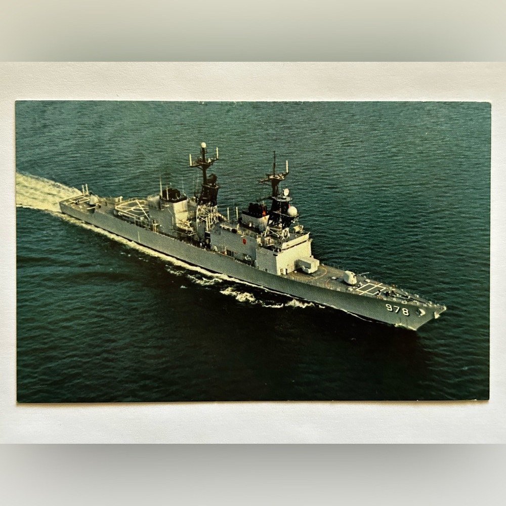 USS Stump (DD-978) Destroyer Vintage Postcard (1970s)